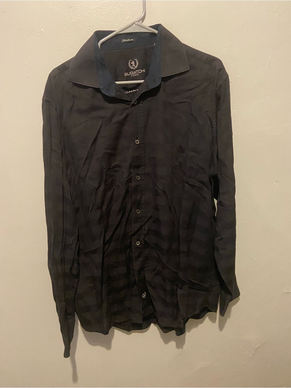 Bugatchi Men's Black Long-Sleeve Lightweight Shirt Jacket